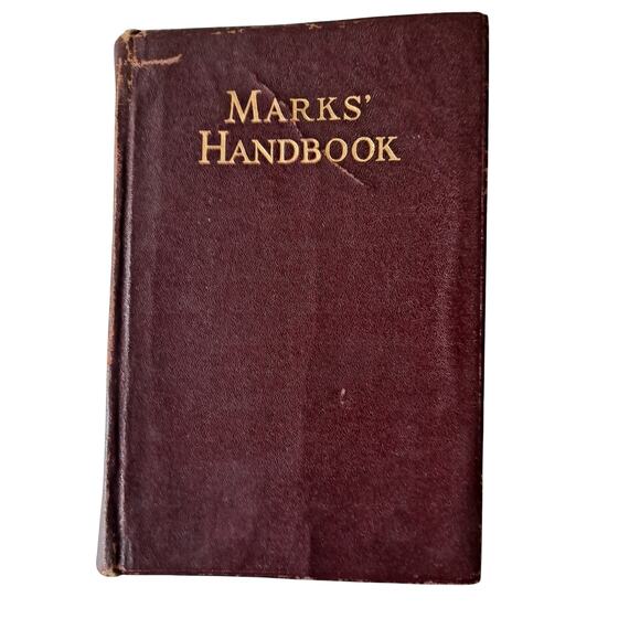Marks' Handbook: Mechanical Engineers' Handbook 4th Ed L. S. Marks Thumb-Indexed - Picture 1 of 11